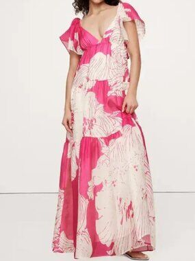 chiffon kaftan maxi dress Sunset Gradient Silk Chiffon Dress – Atelier Pichita